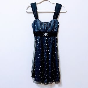 BCX Formal Sparkly Dress with jeweled belt